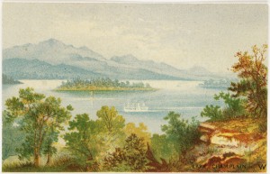 Lake Champlain, 1875. Boston Public Library