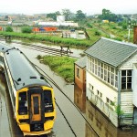 Troll Runs After Train in Flooded England!