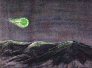 Green Fireball image from Life Magazine April 7, 1952